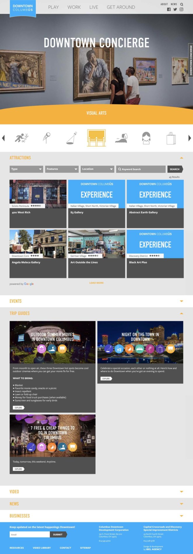 Downtown Columbus Website